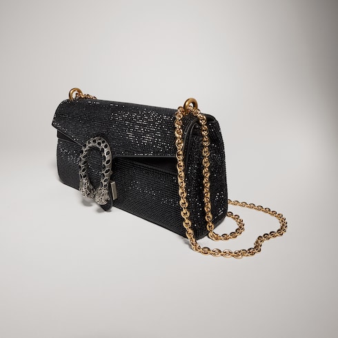 Dionysus mittelgroße Schultertasche mit Kristallen