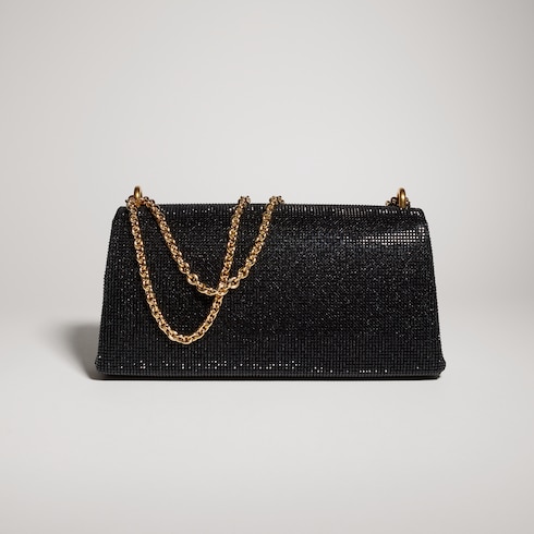 Dionysus mittelgroße Schultertasche mit Kristallen