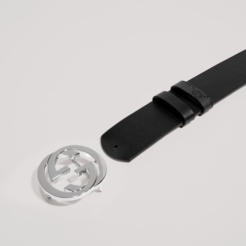 Reversible belt with Interlocking G buckle