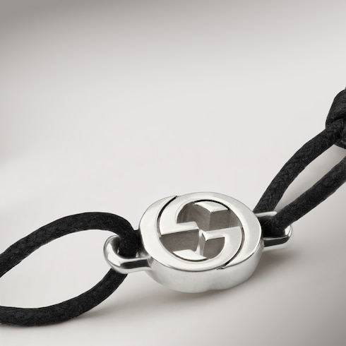 Gucci Interlocking系列绳状手链