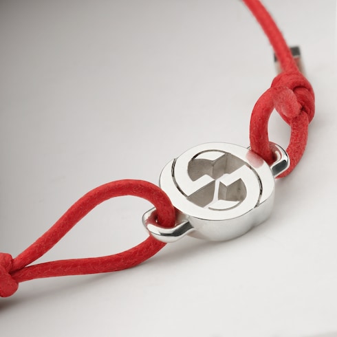 Gucci Interlocking系列绳状手链