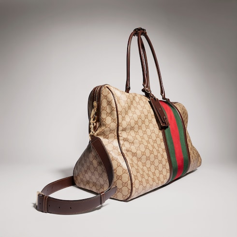 Bolsa de viaje GG mediana con tribanda Web
