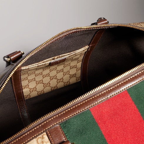 Bolsa de viaje GG mediana con tribanda Web