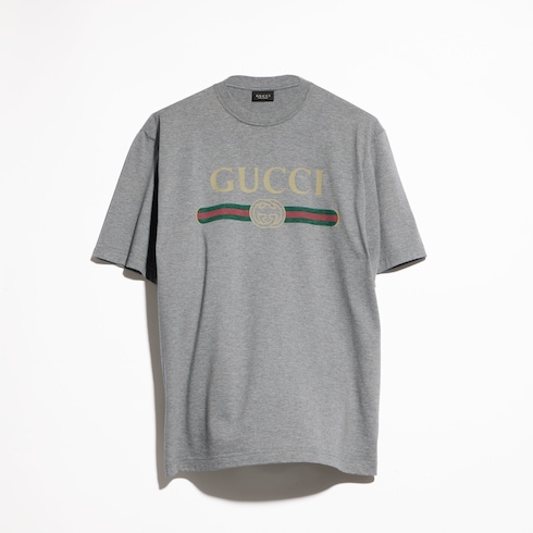 T-shirt in jersey di cotone con stampa