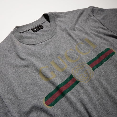 T-shirt in jersey di cotone con stampa