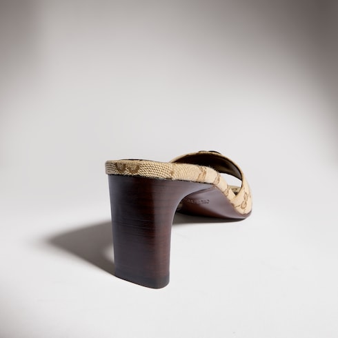 Mules à glissière avec Double G pour femme