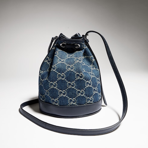 Minibolso bombonera con placa Gucci