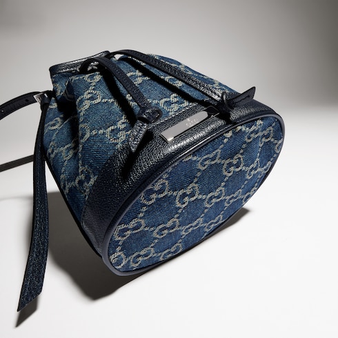 Mini sac seau avec plaque Gucci