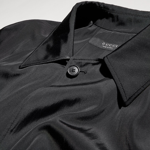 Manteau en faille d'acétate et de coton
