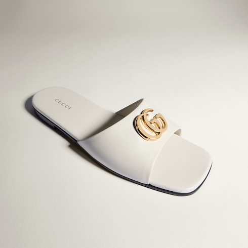 여성 더블 G 슬라이드 샌들