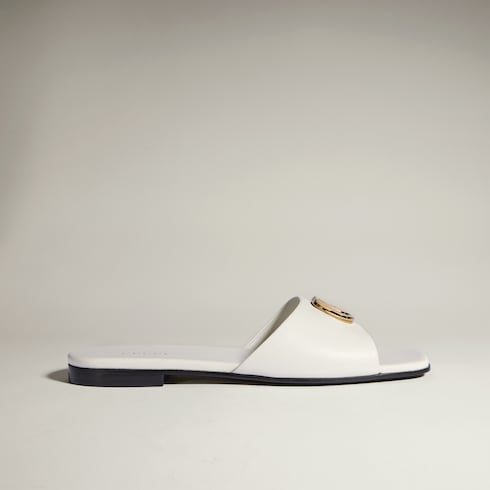 여성 더블 G 슬라이드 샌들