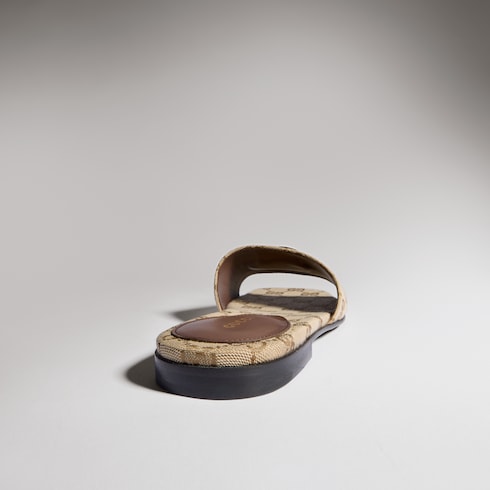 Sandalo slider donna con Doppia G