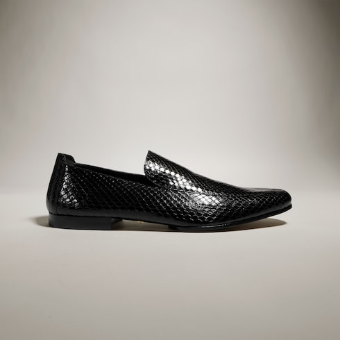 Mocasín Giovanni de pitón para hombre