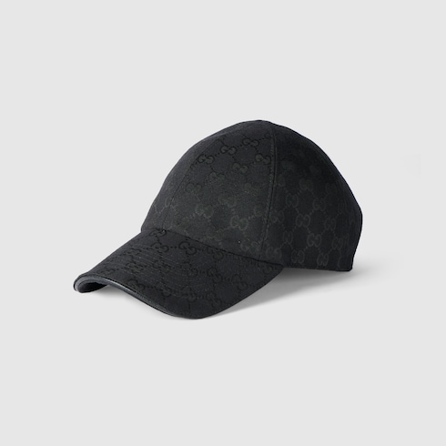 GGコットンキャンバス ベースボールキャップ ・黑色 | GUCCI公式