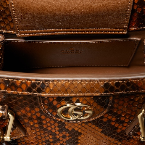 Gucci Diana python small tote bag