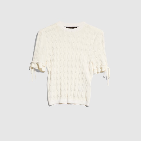 GUCCI ブレイデッド コットンブレンド トップ