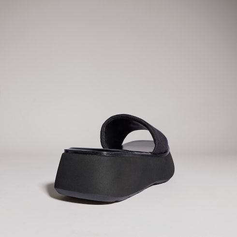 Sandalo slider donna con suola spessa