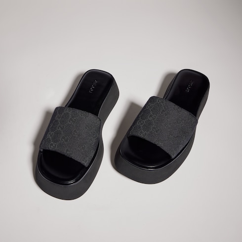 Sandalo slider donna con suola spessa