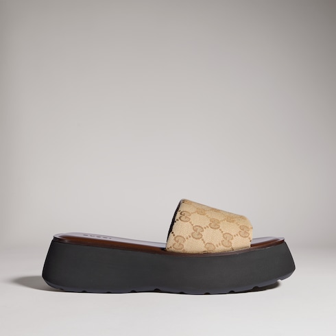 Damenpantolette mit Plateausohle