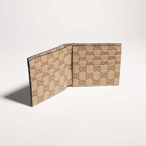 Cartera bi-fold con etiqueta de metal