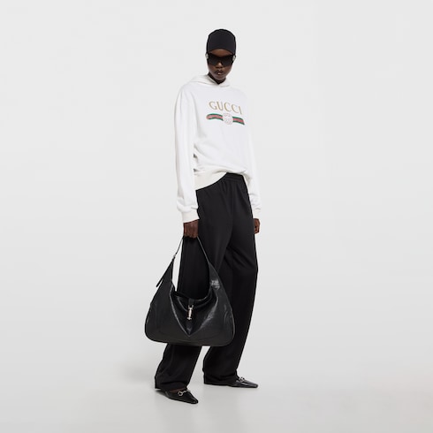 Cotton jersey and cashmere sweatshirt
