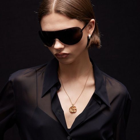 Collana con pendente GG Marmont