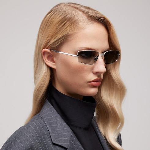Rectangular frame sunglasses