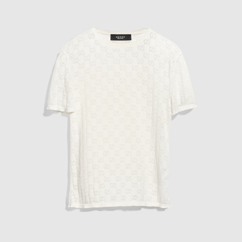 GUCCI GG コットン デヴォレ Tシャツ