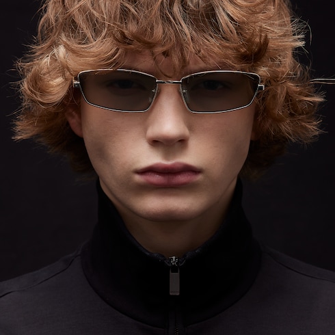 Rectangular frame sunglasses