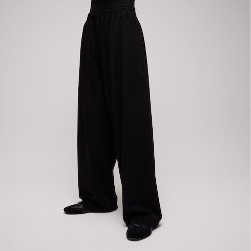 Wool twill leisure pants