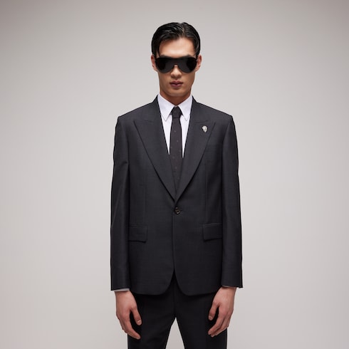 Einreihiger Blazer aus Wolle