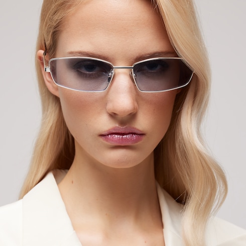 Rectangular frame sunglasses