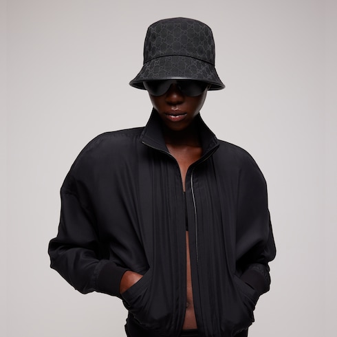 GG cotton canvas bucket hat