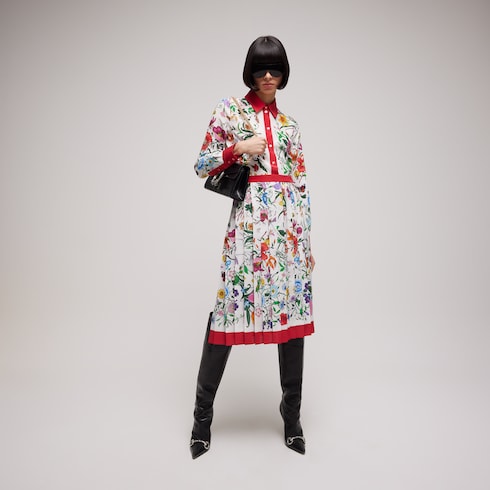 Printed silk shirt