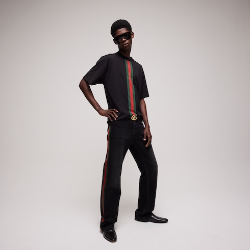 Cotton jersey T-shirt with print