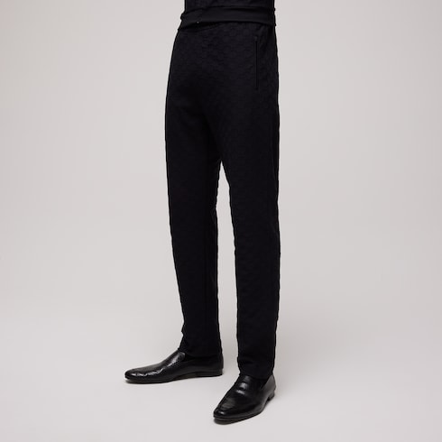 Pantalones deportivos de jersey jacquard con GG