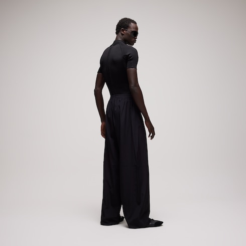Pantalone in faille di cotone e acetato