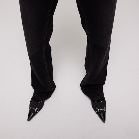 Herren Spitzschuh-Loafer mit Nieten