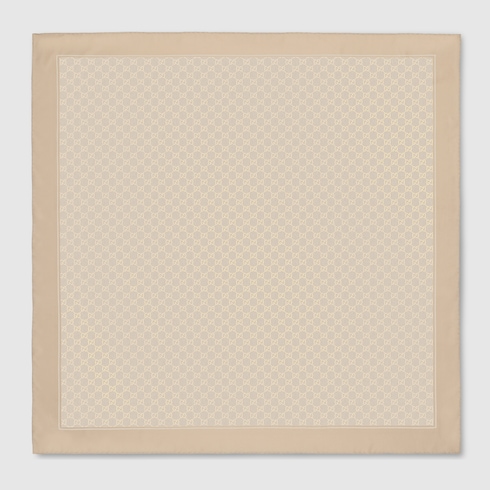 Carré in twill di seta stampato laminato
