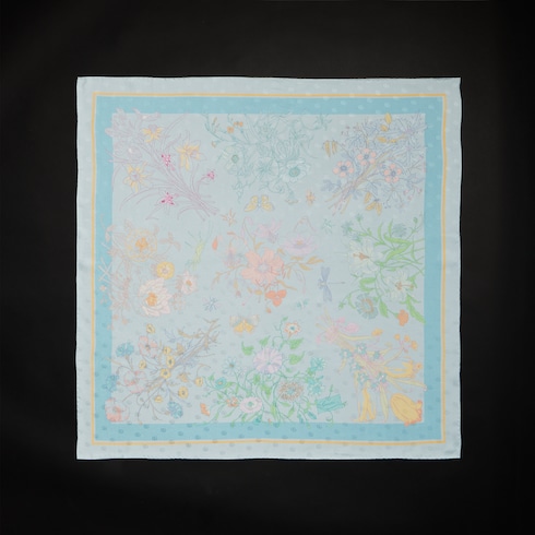 Printed silk twill carré