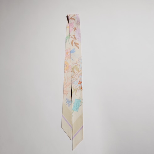 Printed silk ribbon