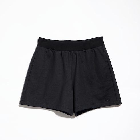 Shorts aus Baumwoll-Seiden-Jersey mit Stickerei