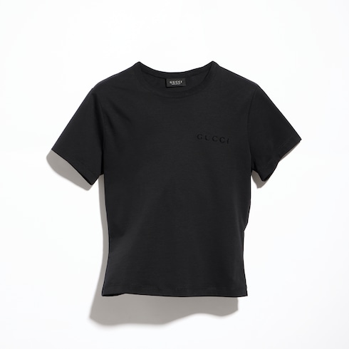 T-shirt en jersey de coton avec broderie