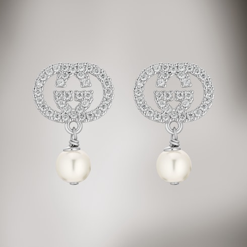 Pendientes de cristal y perla