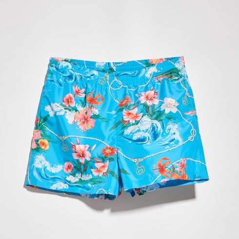 Costume da bagno in popeline di poliestere stampato