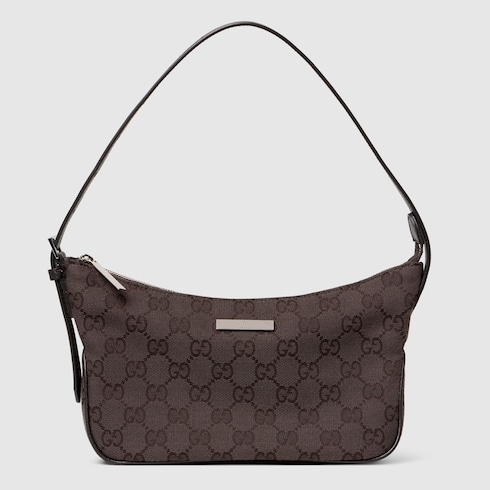 Lady Lunetta small shoulder bag in dark brown GG canvas | GUCCI® US