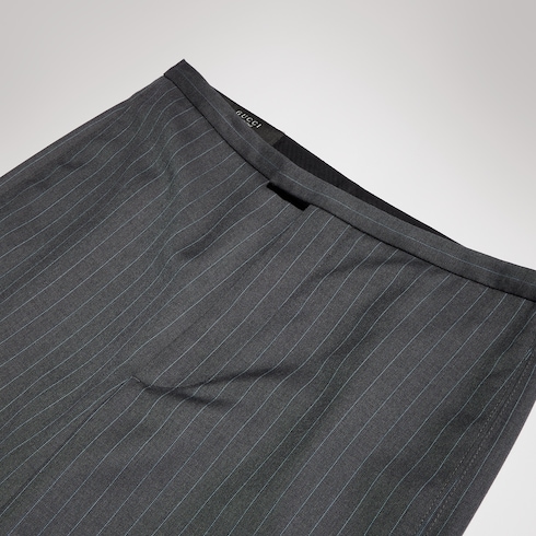 Pantalone in lana gessata