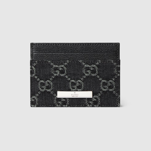 GUCCI プラーク カードケース ・ブラック GGデニム | GUCCI公式