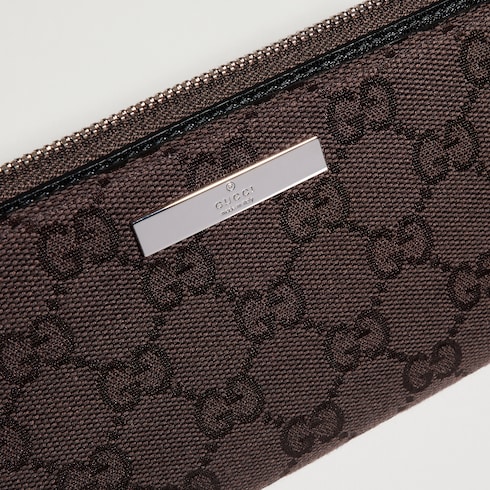 Längliche Brieftasche mit Gucci Plakette