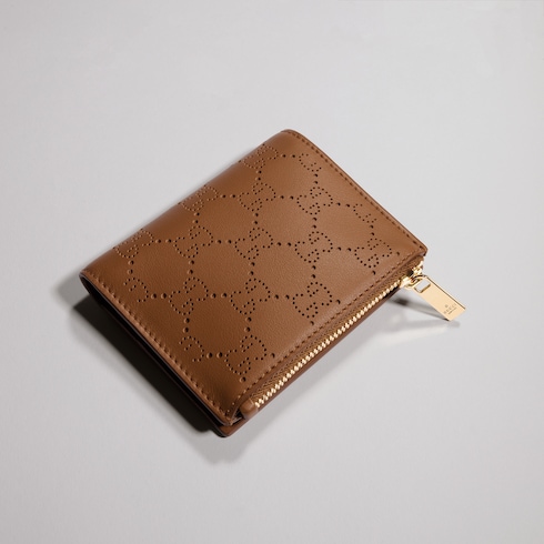 Small perforated GG wallet